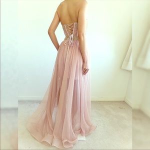 Beautiful Sequin Pink/Gold Embellished Dress